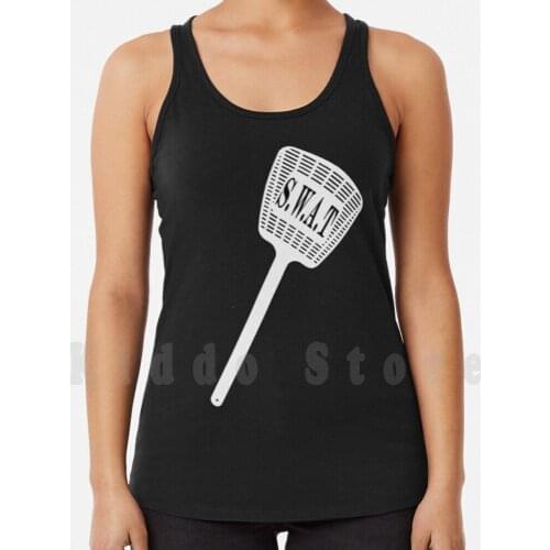 S.W.A.T 2 tank tops vest 100% Cotton Swat Police Tactics Weapons Special Fly Swatter Parody