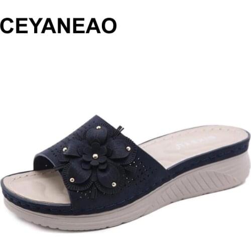 CEYANEAO Summer New Sandals Ladies Fashion Slippers High Quality Brand Flip Flops Luxury Women Slides Indoor Party Female Shoes