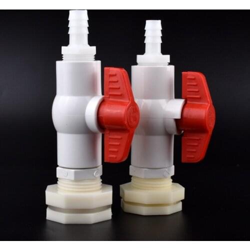 3/4''-10~25mm Water Tank Connector Garden Irrigation System Hose Joint Aquarium Pagoda Combination Valve Fish Tank Drain Fitting