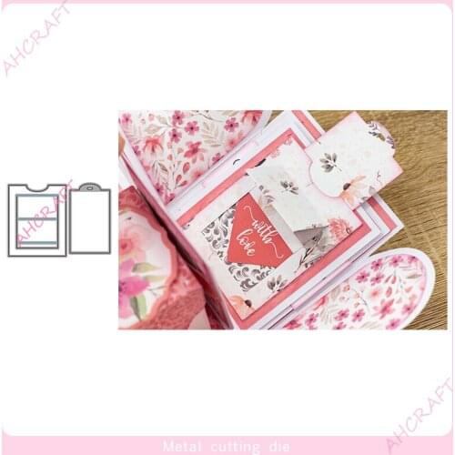 Surprise Display Card Metal Cutting Dies for DIY Scrapbooking Photo Album Decorative Embossing PaperCard Crafts Die2021