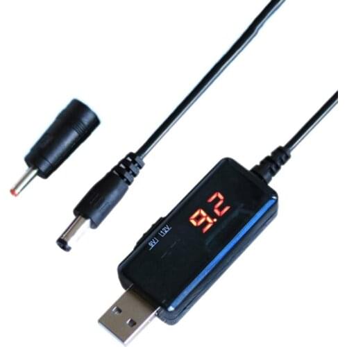 USB To DC Adjustable DC9V/12V Boost Cable With LED Display Booster Suitable For Router Switches