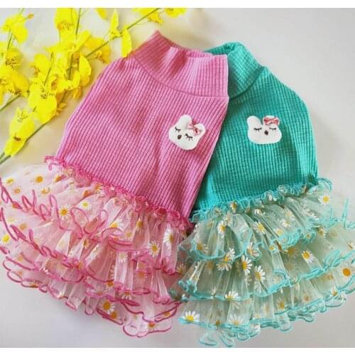 Spring Summer Dog Jumpsuit Skirt Puppy Girl Dog Clothes Dress Pants Pomeranian Poodle Bichon Schnauzer Pet Outfit Dog Clothing