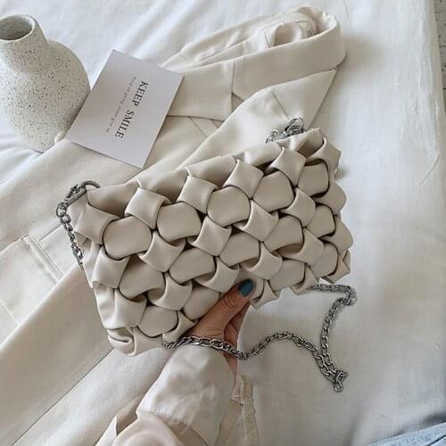 Lady Purses and Handbags Luxury Clutches Shoulder Bags For Women 2021 Designer Bag Metal Chain Leather Crossbody Bag sac a main