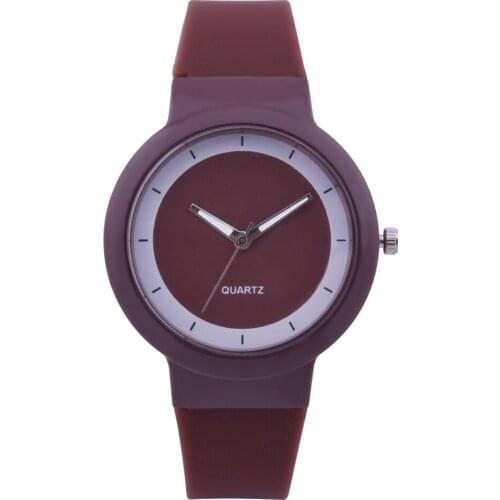 2019 New Fashion Silicone Band Analog Quartz Round Wrist Watch Watches Rhinestone Quartz Watch Relogio Feminino The Women Wrist