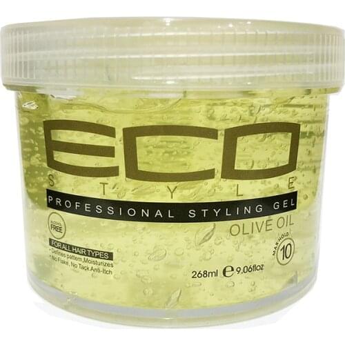 1 Bottle 9.06oz /268ml American ECO Styling Hair Eco Style Gel, Olive Oil Gel