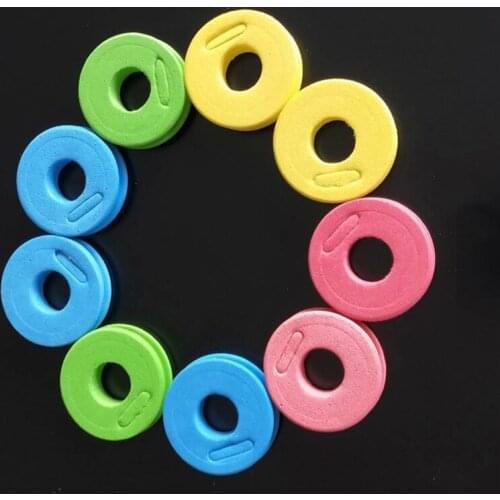 10pcs EVA Foam Fishing Winding Board Fishing Tackle Spool Hook Line Rotating Foam Trace Wire Swivel Fish Tools Accessories