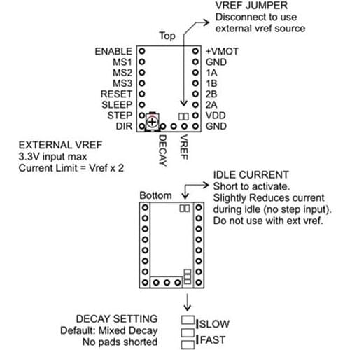 128 Microstep SD6128 V1.1 Stepstick Stepper Motor Driver Module with Heatsink for 3D Printer JR Deals