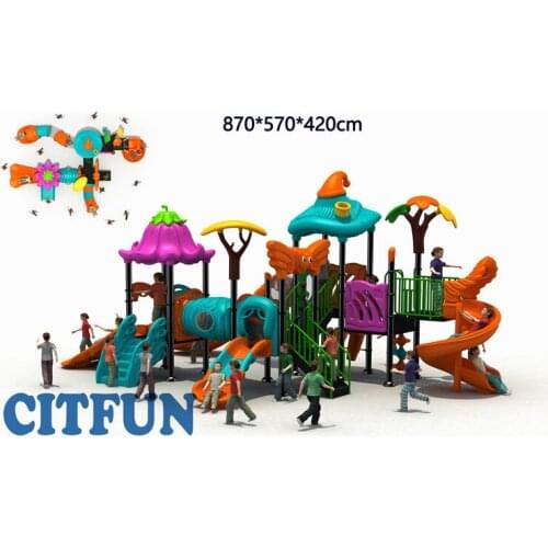 2019 Dream Series New Design Outdoor Playground Plastic Slide for kids OPB19-031A