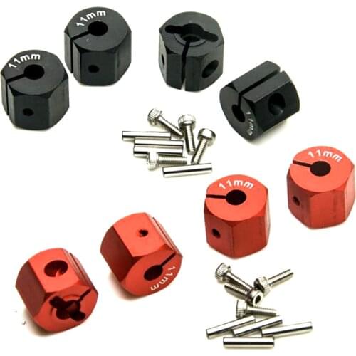 4Pcs 12MM Wheel Hex Hub Thickness 7/8/9/10/11/12mm for 1/10 RC Crawler Axial SCX10 MST 90046 RC Car Part