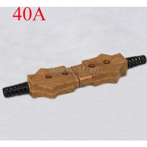 40A pair Bakelite Plug Female-Male Connector Stage Lights Plug Pro Lighting 2 round PIN Rewireable Socket Plug Set