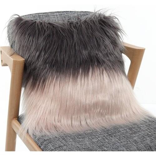 45x45/50x50cm soft imitation wool cushion cover long plush pillowcase long fur pillow cover
