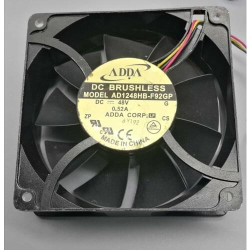 AD1248HB-F92GP Original For Adda 12038 DC 48V 0.52A 12CM Metal Frame industrial Cooling Fan