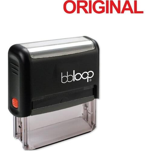 Bbloop Original w/Bold Block Style Font and Design Self-Ink