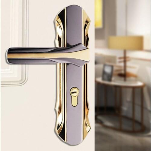 European Style Silent Room Bedroom Handle Mechanical Zinc Alloy High-end Indoor Door Lock Furniture Hardware Accessories