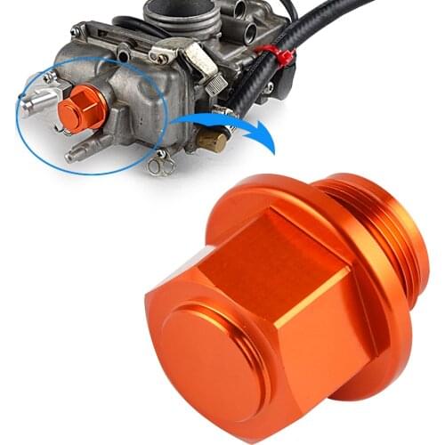 FCR MX Carburetor Carb Sump Drain Plug For KTM 250 450 505 530 Yamaha YZ250F YZ450F YZ 250F Motorcycle ATV Oil drain Cover Screw