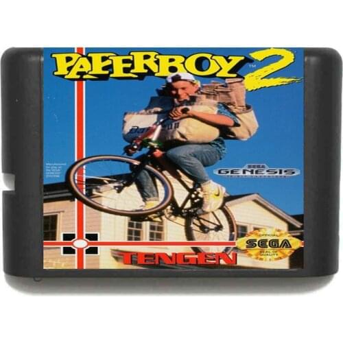 Hottest Paperboy 2 Region Free 16 bit MD Game Card For Sega Mega Drive For Genesis