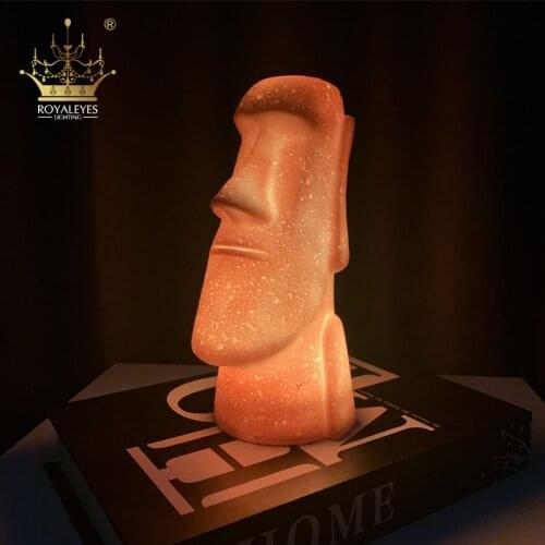 New RGB Night Lights Easter Island Moai LED Night Lamps Living Room Bedroom Lighting Holiday Gifts Children Kids 2021 Hot Avatar