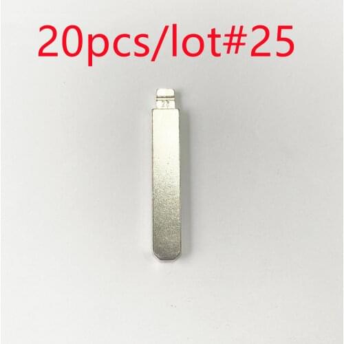 20pcs/lot New Replacement Flip Key #25 KD Key Blade For Honda Civic Accord CR-V XR-V City HRV Venzel Jade Car Remote Replace