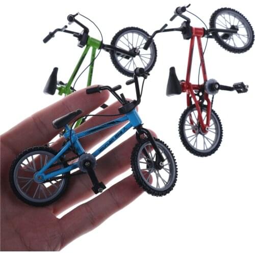 Cute Mini Finger Bmx Toys Mountain Bike BMX Fixie Bicycle Finger Scooter Toy Creative Game Suit Children Grownup 3 Colors