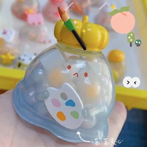 Blind Random Box Toys Cute Transparent Animal Anime PVC Figure Bag Lot Surprise Figurine Doll For Gift Collection 10Pcs/Set
