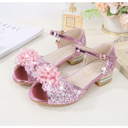 Princess shoes soft bottom 2021 Summer new childrens performance shoes Korean girls shoes Sandals