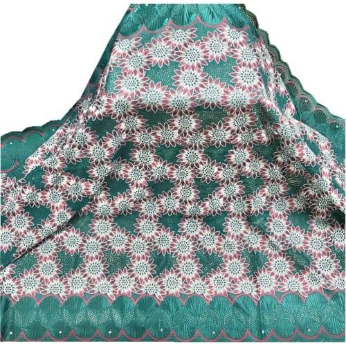 High Quality African Embroidery Swiss French Tulle Lace Fabric Prom Dresses Wedding Pure Cotton Damask 2.5 Yards PL-120