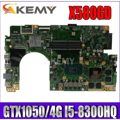 X580GD Motherboard W/GTX1050/4G I5-8300HQ For Asus X580 X580G X580GD Laptop Motherboard X580GD mainboard