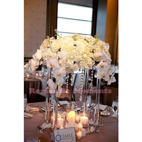 40cm(H) Crystal Table centerpieces Flower Stand Wedding Decoration