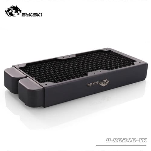 Bykski PC water cooling Radiator Single fin for 12cm fan Copper water cooler B-RD120-TK B-RD240-TK B-RD360-TK B-RD480-TK