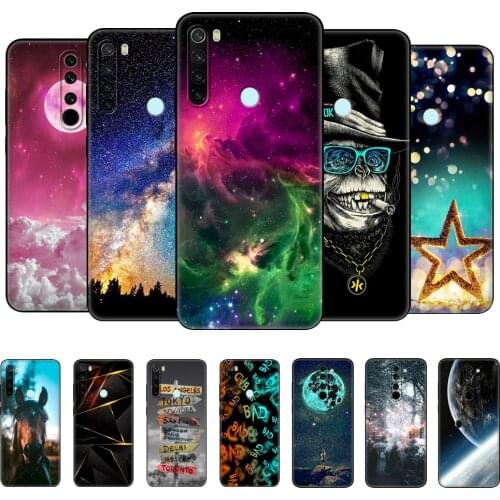 For xiaomi Redmi Note 8T Case Soft Silicon Cover For xiaomi Redmi Note 8 2021 Case On Redmi NOTE 8 PRO Funda T black tpu case