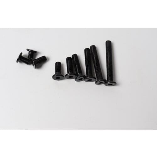 3D printer parts 20pcs M5 Low Profile Screws M5*6/8/10/12/15/20/25mm black color M5 Low Profile Screws