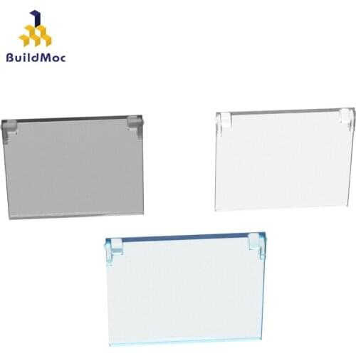 BuildMOC Compatible Assembles Particles 60603 openable glass 1x4x3 Building Blocks Parts DIY Educati