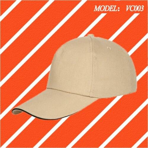 Cotton outdoor baseball cap roving card sandwich hat peaked cap advertising hat travel sun visor WH VC003