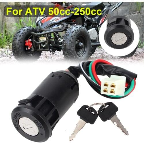 50cc-250ccMotorcycle Ignition Switch Key With Wire Start Switch Door Locks ATV For Suzuki For Honda Universal