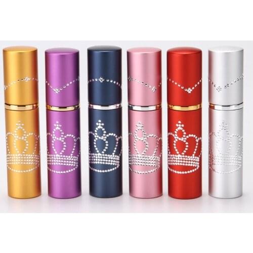L47-10ML Aluminum Portable Water Spray Empty Bottle Travel Pressed Small Bottle 100PCS/LOT