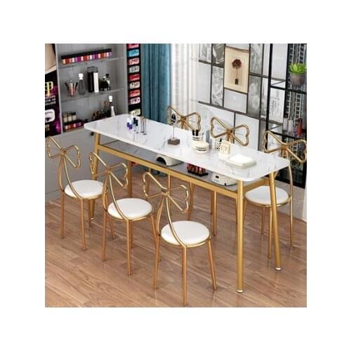 Manicure table chair set special price economic manicure shop single double small net red manicure table modern and simple