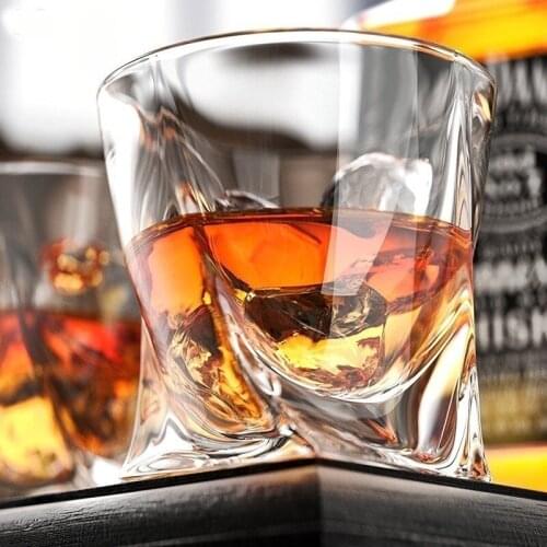 Set of 2/4/6-320ml Clear Crystal Whiskey Glass Glassware for Whiskey Beer Drinking Cup Wine Glass