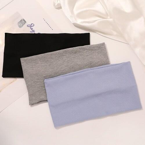 New Fashion Knitted Yoga Sports Popular Headband Large Sweat-absorbent Breathable Running Hair Turban for Women Girl Headwear