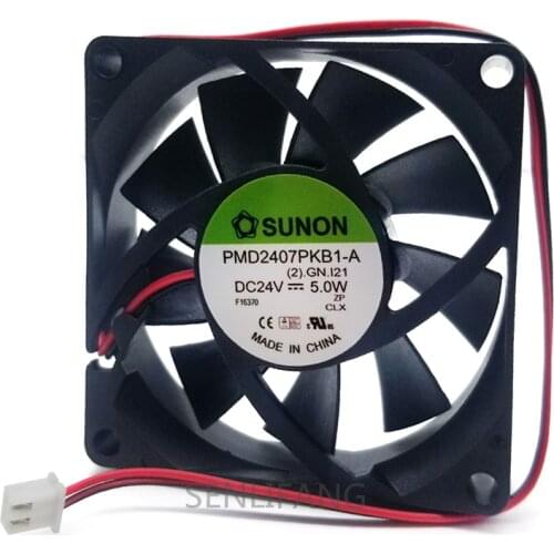 New for Original PMD2407PKB1-A 7020 7CM DC 24V 5.0W 2-wire Inverter Cooling Fan