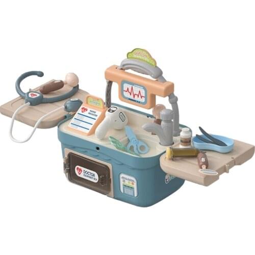 Educational Doctor Toy Children Play House Toy Toddler Pretend Dentist Kit Medicals Kit with Electronic Stethoscope