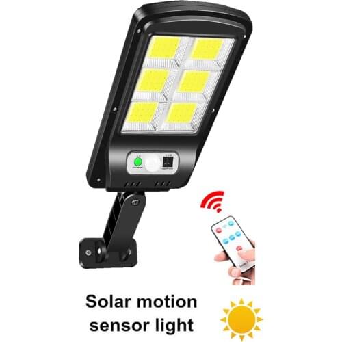 Tabular oblong Garden Solar Light Outdoor Waterproof 128 LED Flood Light Wireless Powered Solar Motion Sensor Light Wide Angle S