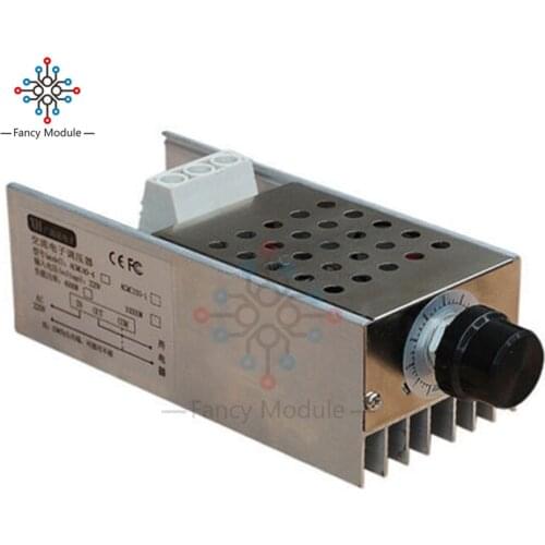 10000W SCR Voltage Regulator Motor Speed Controller Dimmer Thermostat AC 110V 220V With Heatsink