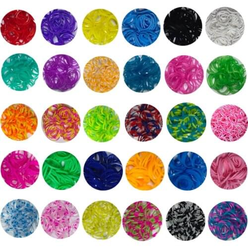 2019 Hot Diy Toys Rubber Bands Bracelet For Kids Or Hair Rubber Loom Bands Refill Rubber Band Make Woven Bracelet DIY Gift