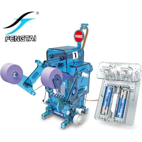 DIY self-assembled boxing fighter electronic remote control robot Building Blocks Educational Toys for Children