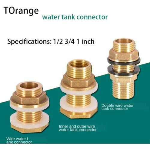 1/2IN 3/4IN 1 inch double outer wire connector outer teeth stainless steel water inlet and outlet water pipe fittings