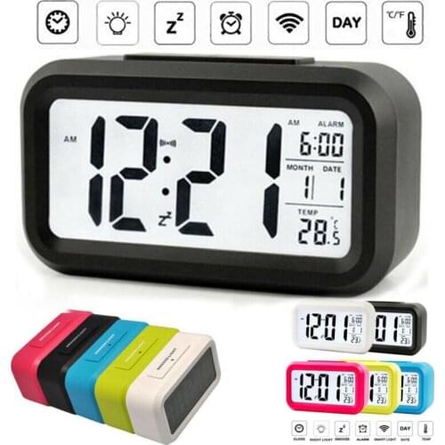 LED Digital Alarm Clock Backlight Snooze Mute Calendar Desktop Electronic Bcaklight Table clocks Desktop clock
