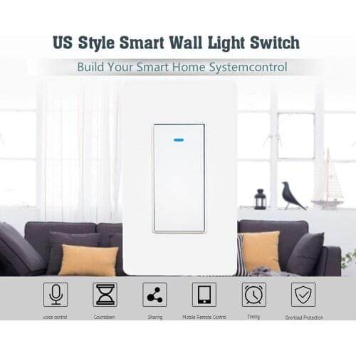 Home Smart Wifi SwitchMobile Remote Control Smart Switch, Wireless Remote Control Voice Timer Switch, Smart Wireless Switch Whit