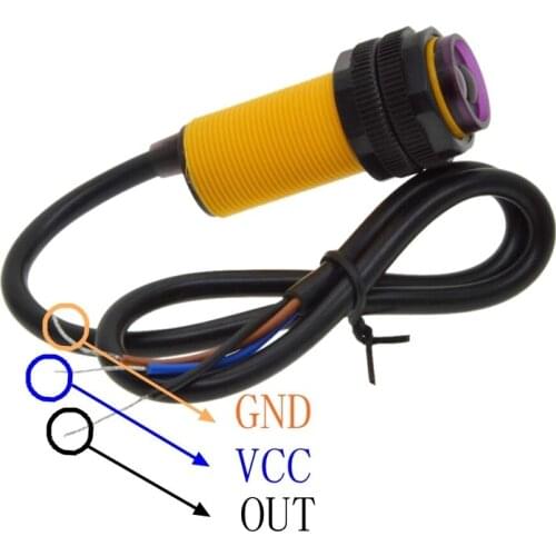 Free Shipping 10PCS/LOT E18-D80NK Adjustable Infrared Sensor Switch 3-80cm for_Arduino Infrared Sensor Switch