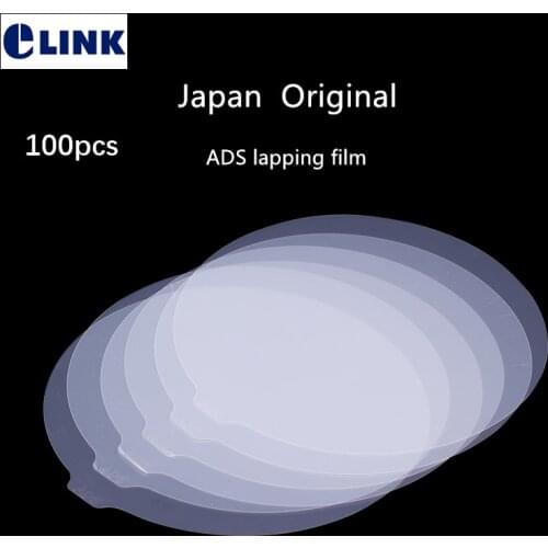 100pcs ADS lapping film SiO2 127mm for fiber optic ceramic ferrule Precise polishing film NTT 100% Japanese Made Original ELINK
