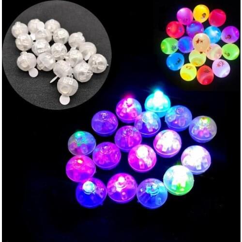 2021 New Round Ball Tumbler LED Balloon Lights Mini Flash Luminous Lamps for Lantern Bar Christmas Wedding Party Decoration
